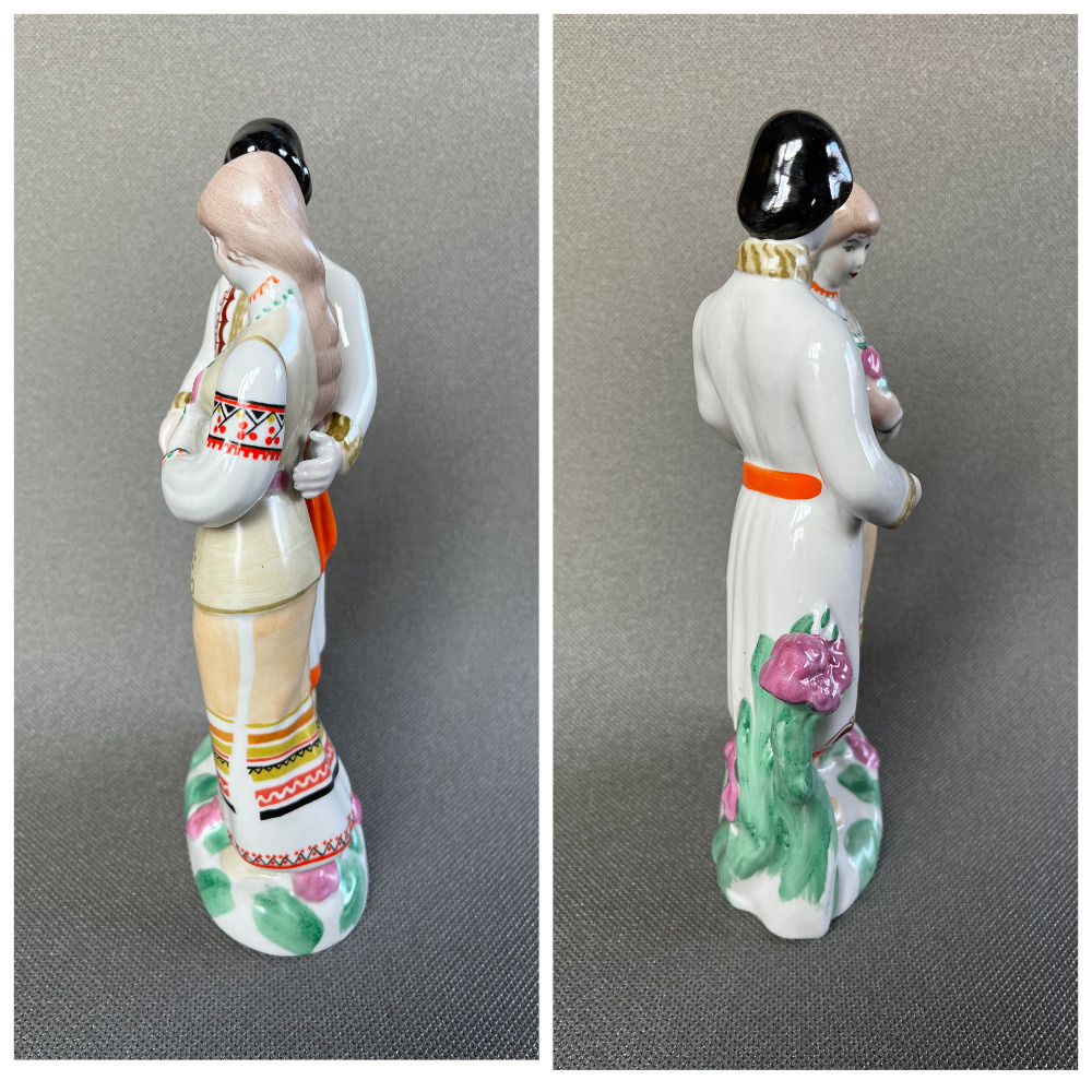 Sousoší Zamilovaný pár 25 cm, Polonne USSR - 6