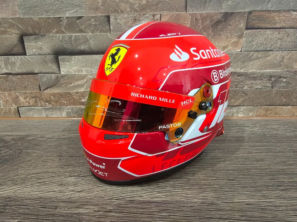 HELMY Ferrari 1:2 Leclerc -orig.podpisy,Sains - 6