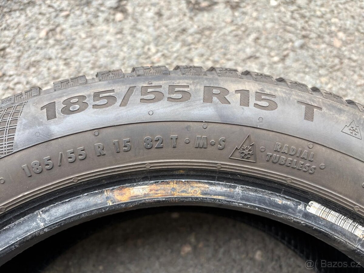 4x zimní 185/55 R15 82T zn. CONTINENTAL - 6