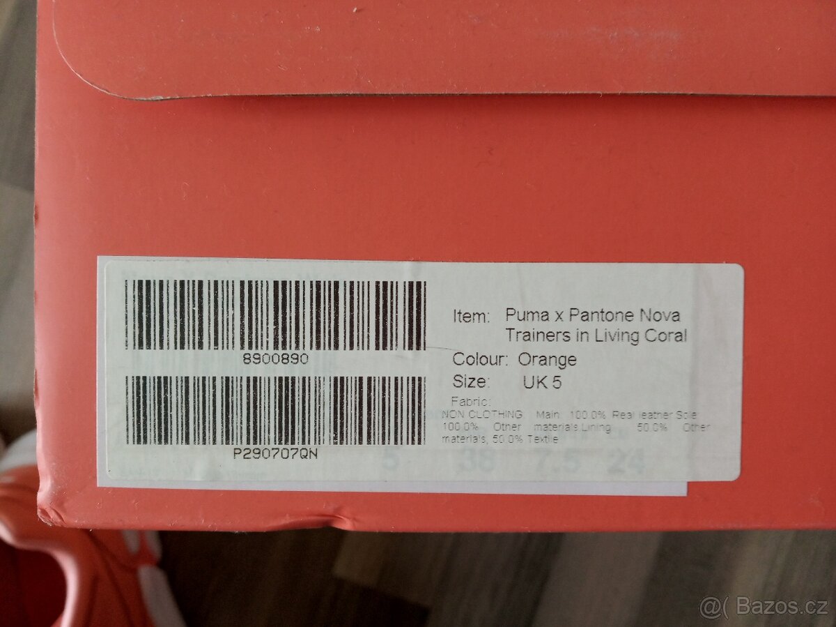 PUMA x PANTONE nova trainers in living coral - 6