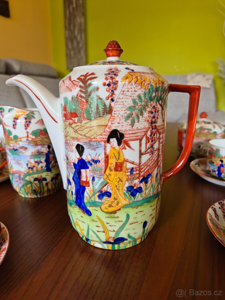 Japonský porcelán - čajový set - 6