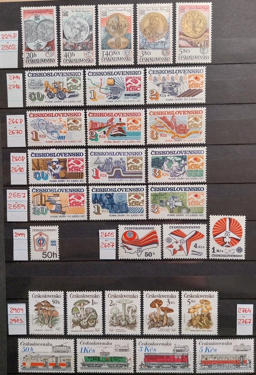Známky ČESKOSLOVENSKO – 5 - 6