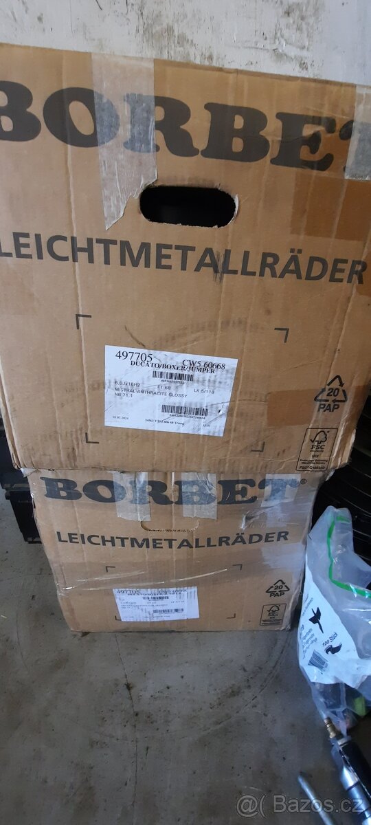 4. Alu Borbet 5x118, r16 Ducato/Boxer/Jumper - 6