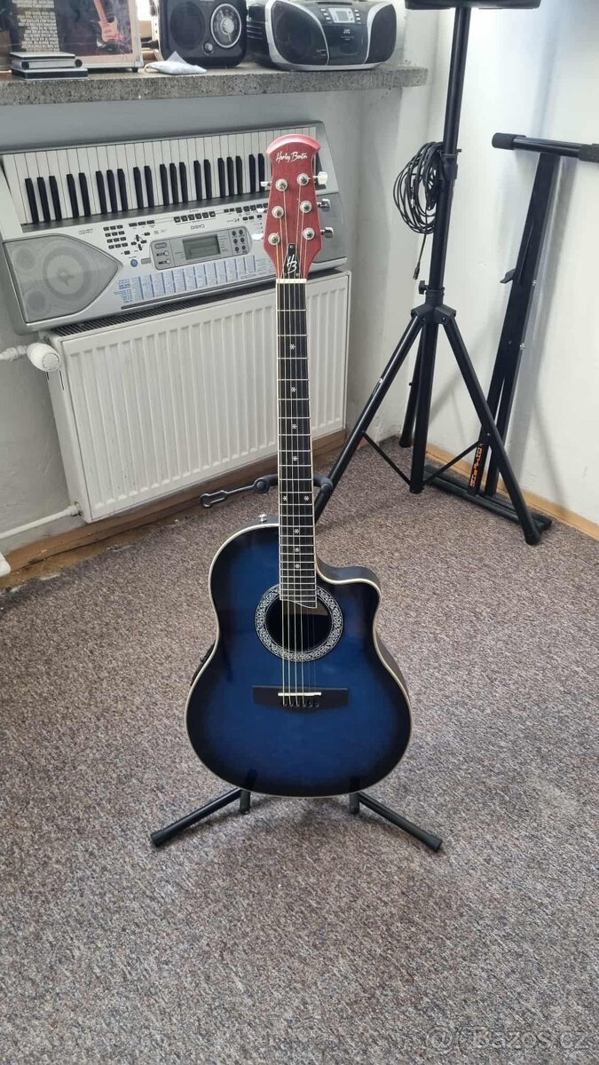 Prodám elektroakustiku Harley Benton HBO-600TB. - 6
