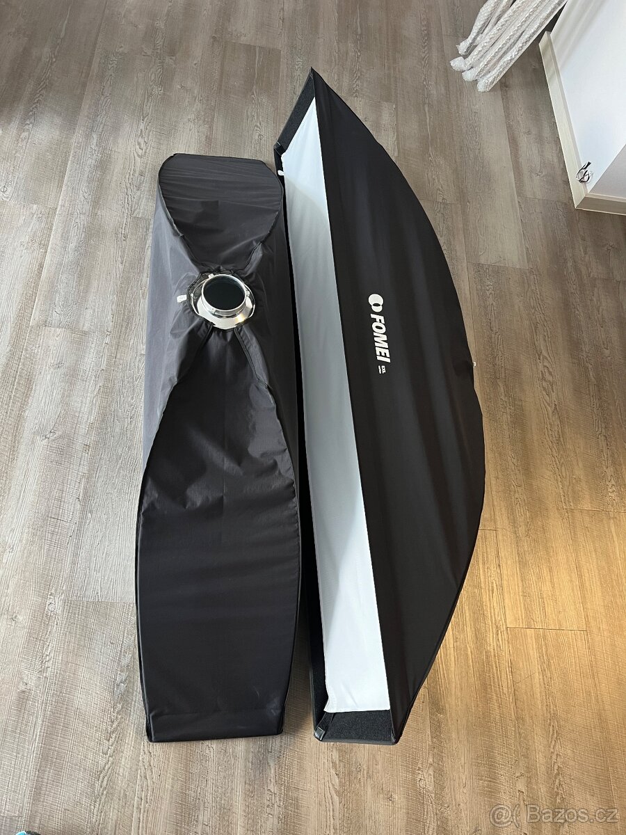 2× Fomei EXL SLBR318 Strip Softbox 30×180 + Speed Ring - 6