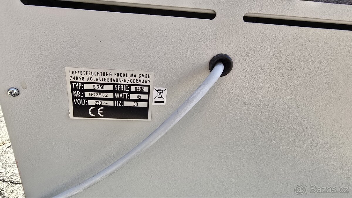Prodám profesionální zvlhčovač vzduchu Brune B 250 - 6