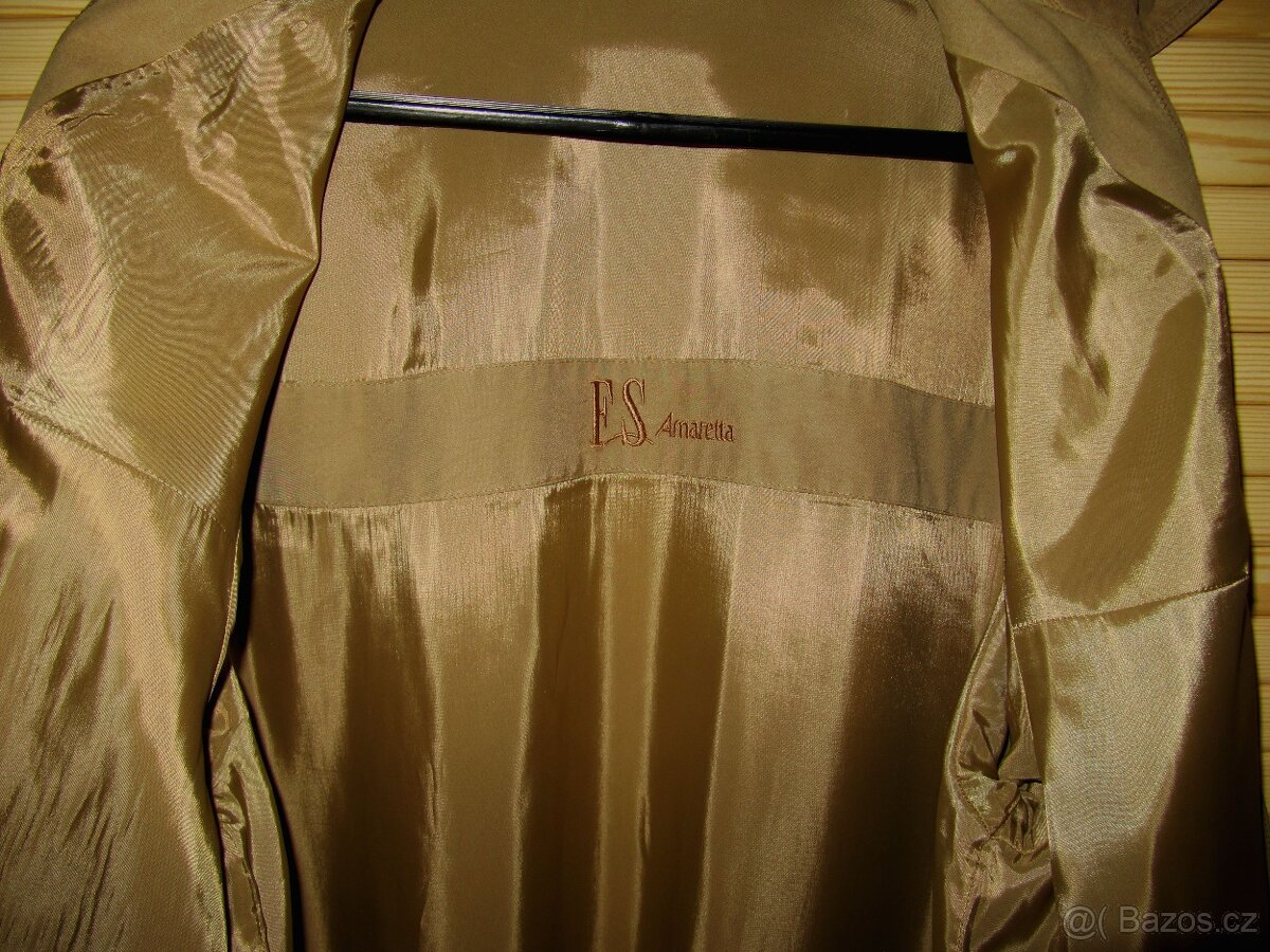 Kabát dám. 42 značkový+ halenka/šátek ZDARMA - 6