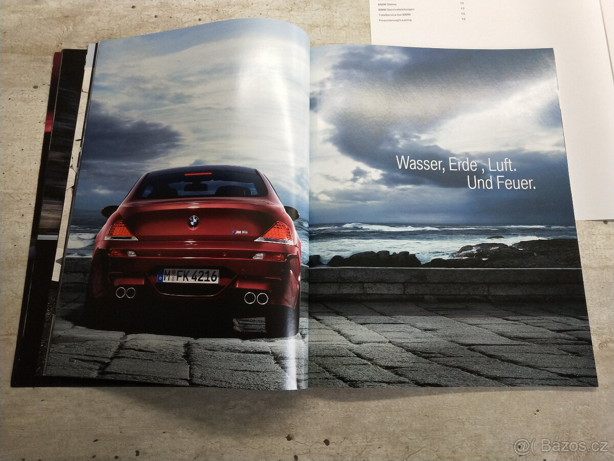 Prospekt BMW M5, M6 Coupé (2005), 84+16 str., motor 5,0 V10 - 6