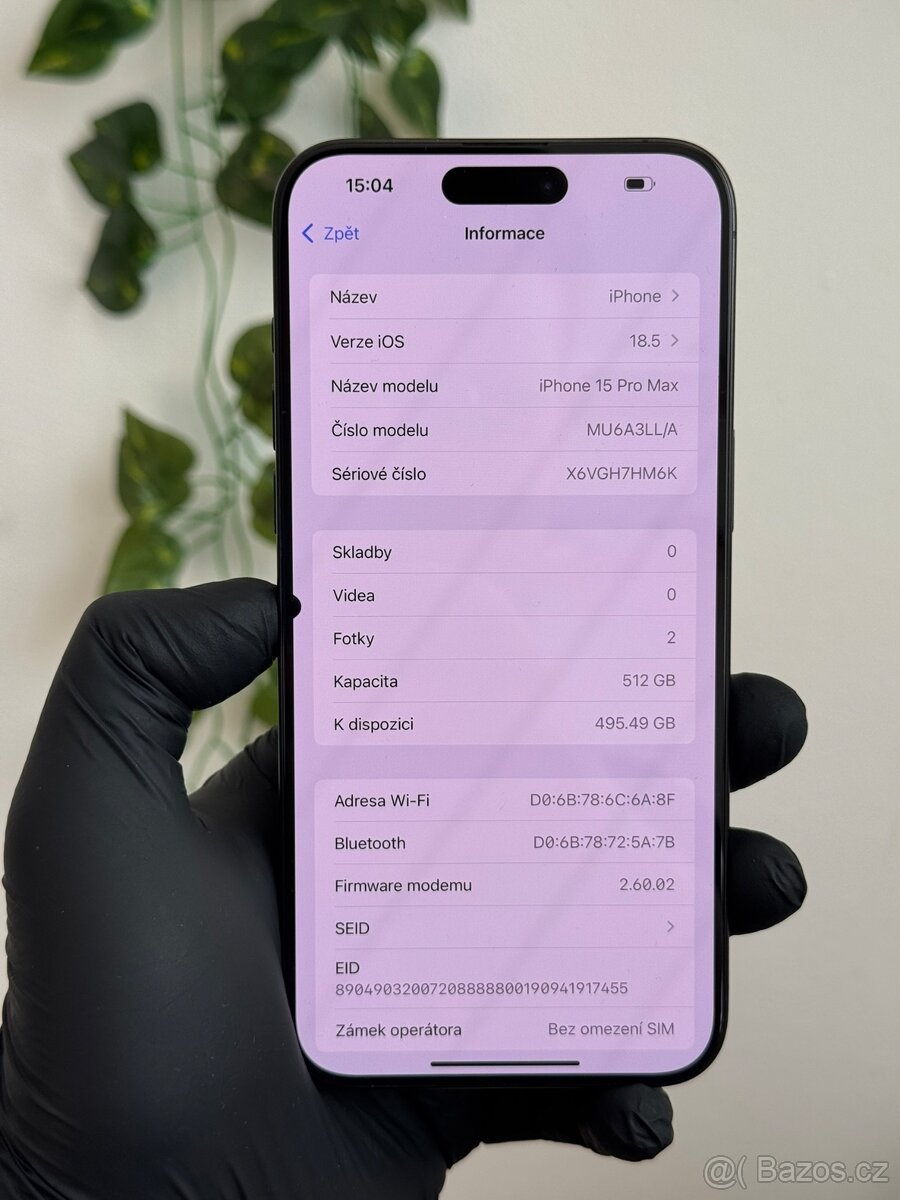 iPhone 15 Pro Max 512GB (eSim) - vada displeje - 6