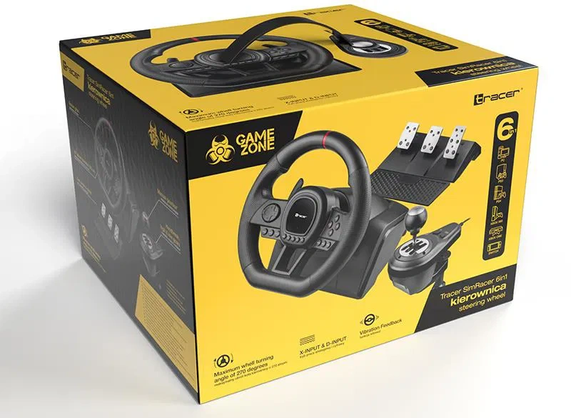 Herní volant - Tracer SimRacer Manual Gearbox 6in1 - 6