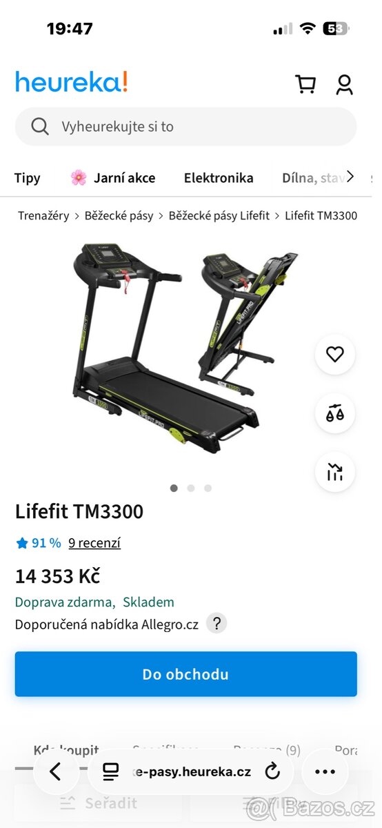 Běžecký pás Lifefit TM3300 - 6