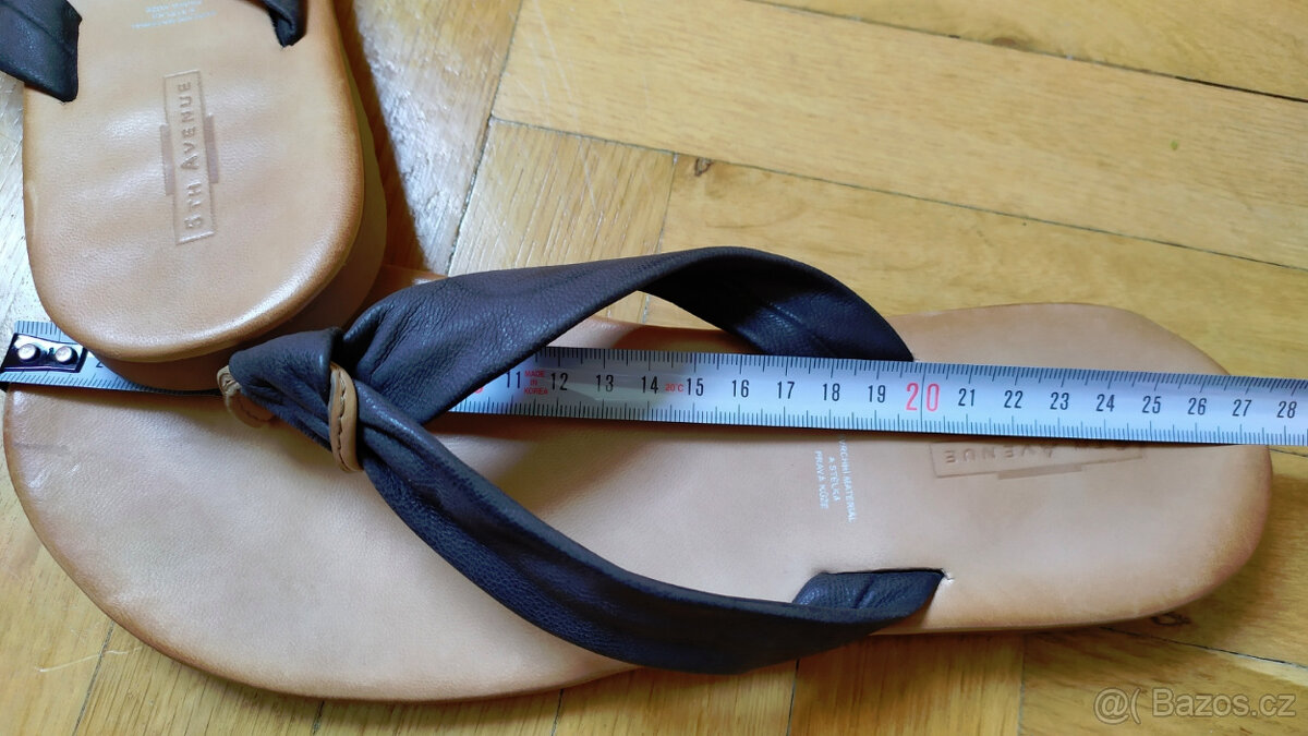 Dámské kožené pantofle 5th Avenue vel. 42 - 6