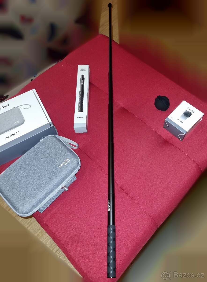 Insta360 X5 příslušenství – selfie tyč, pouzdro, kryt čoček - 6