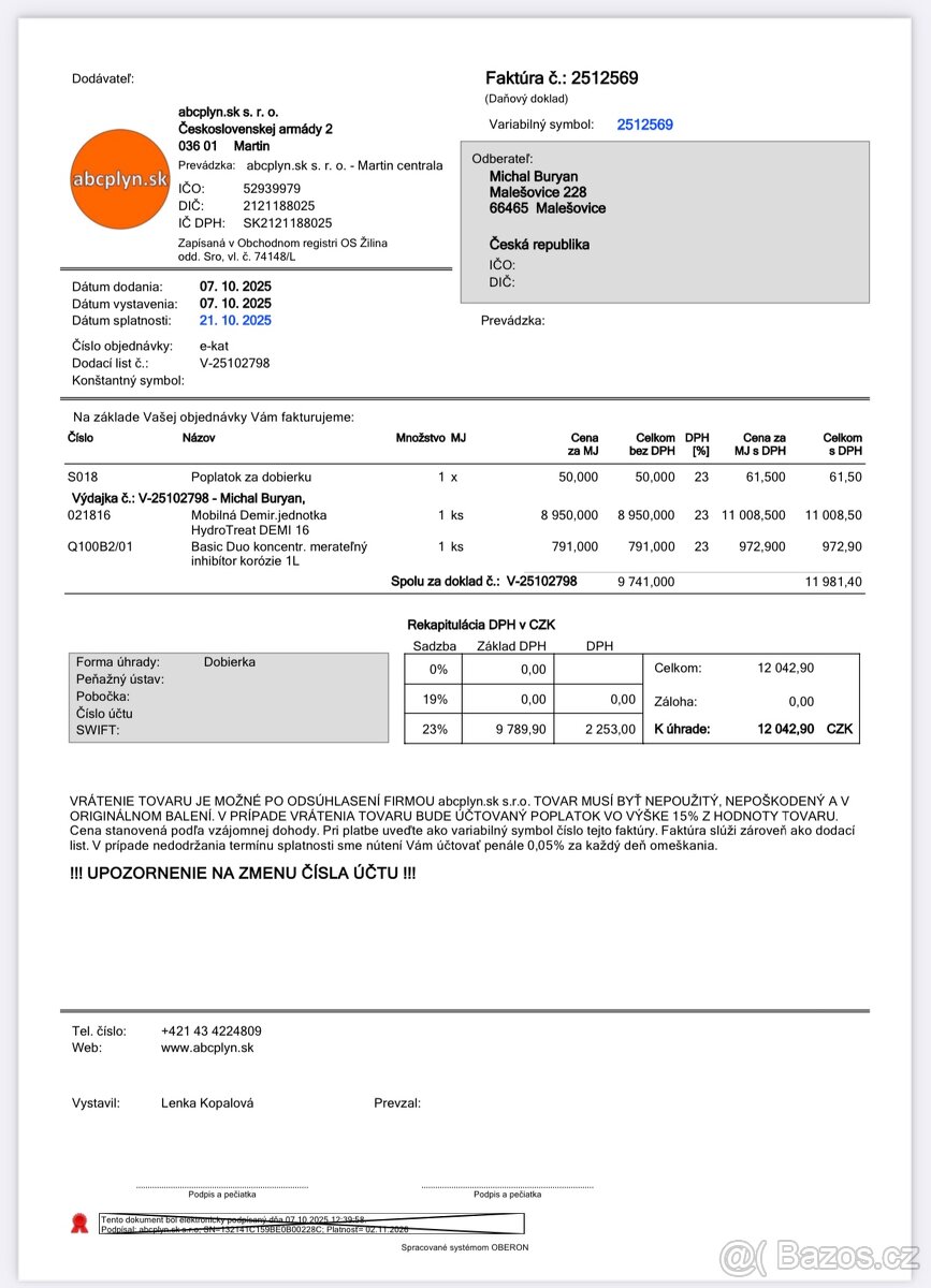 Demineralizacni jednotka DEMI 16 hydrotreat - 6