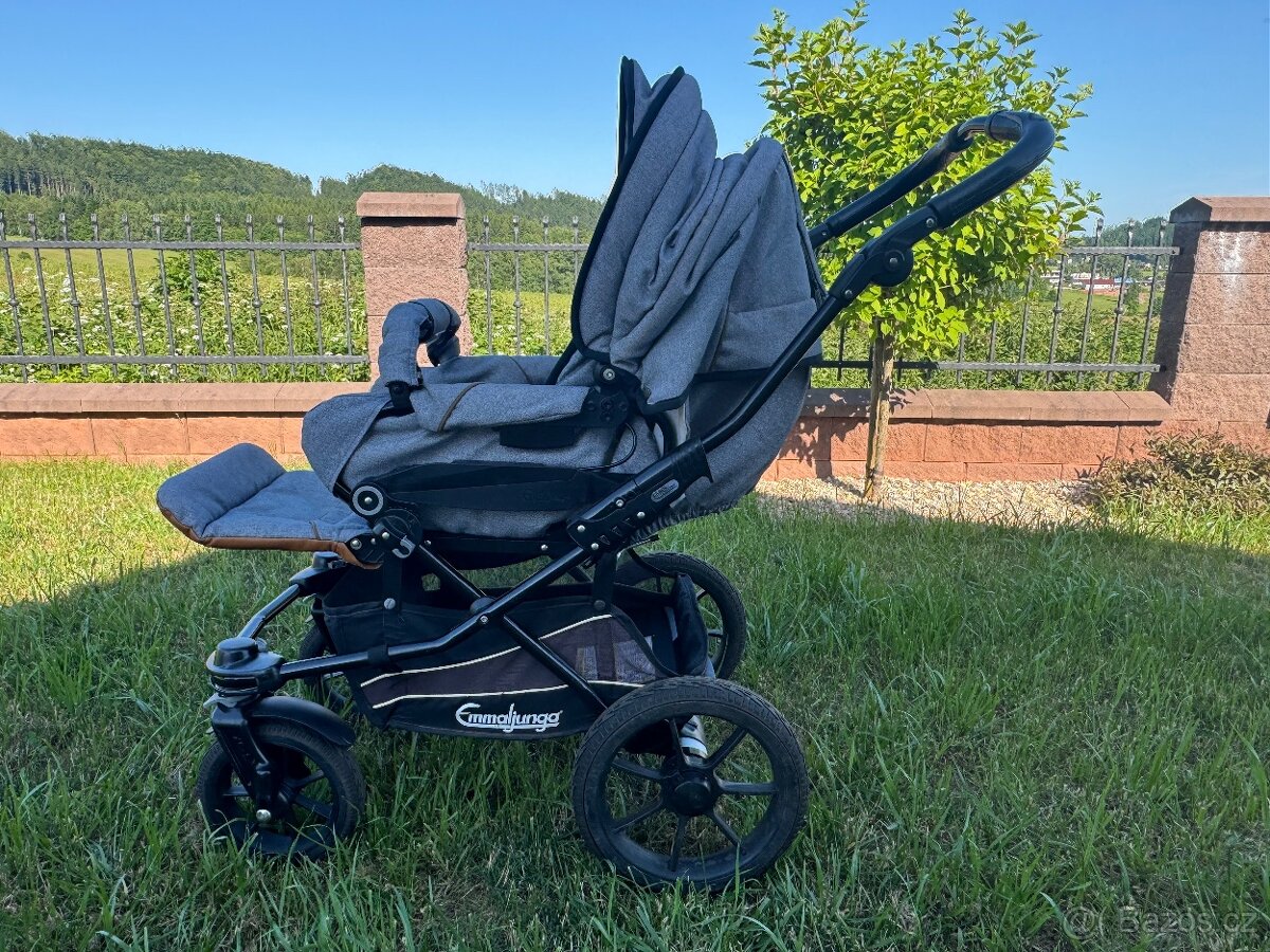 Emmaljunga kočárek set -šedo-hnědá - 6