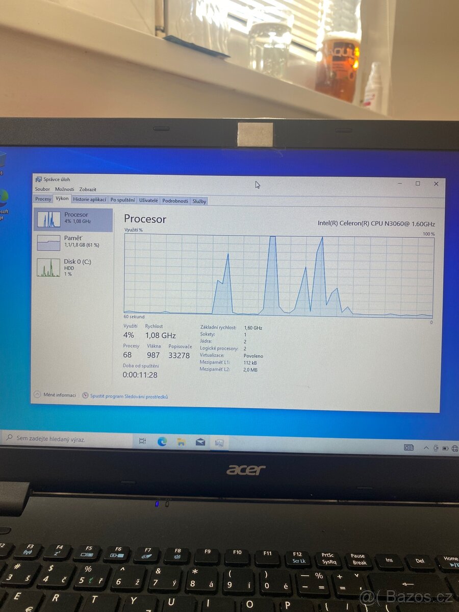 Acer Černý N15W4 Notebook - 6