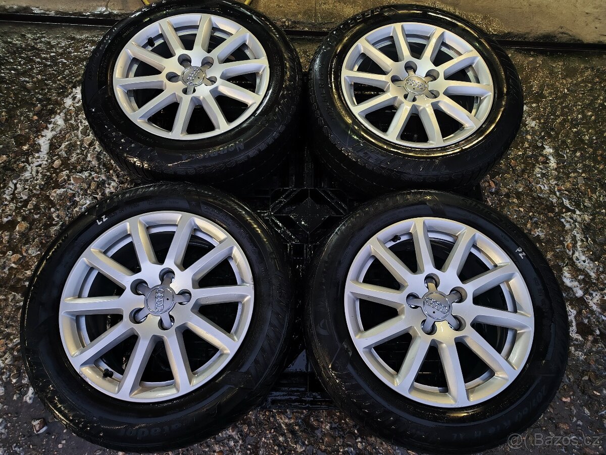 Alu sada =5x112 =orig. AUDI= s pneu= 205/60 R16 - 6