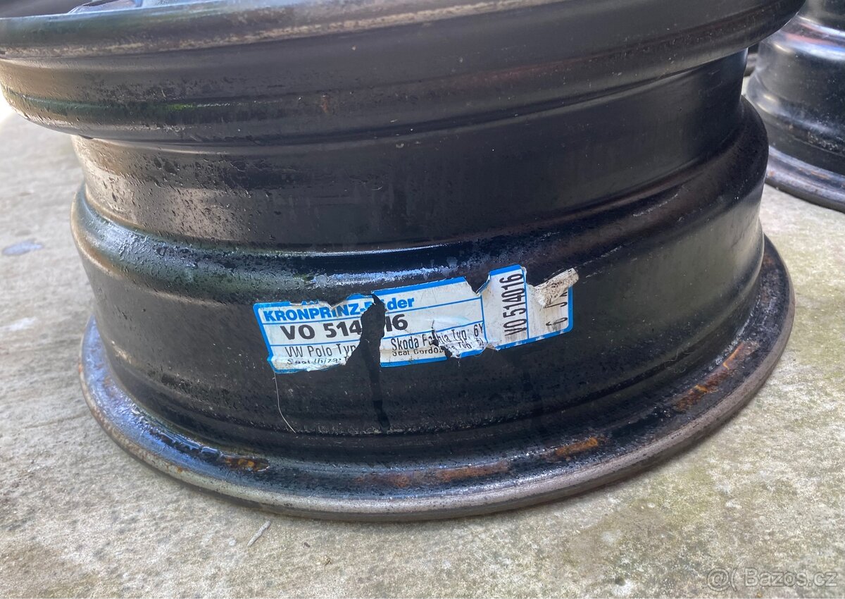 Plechové disky 4 ks Velmi dobrý stav - 6