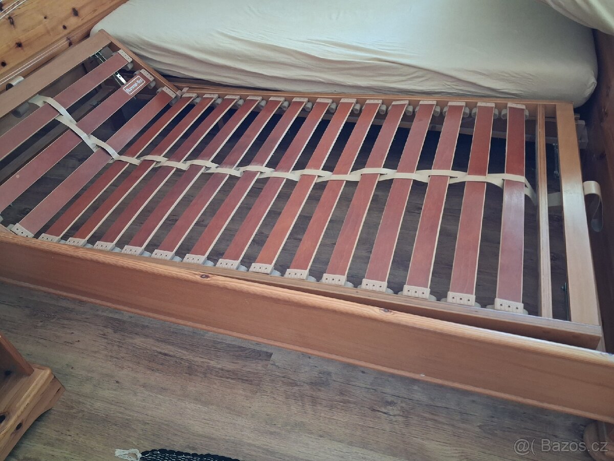 Dřevěná postel 200x200 - 6