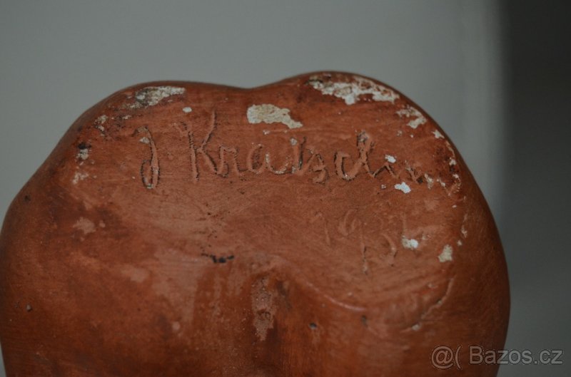 Josef Kratschmer - Soška / plastika dívky - 6