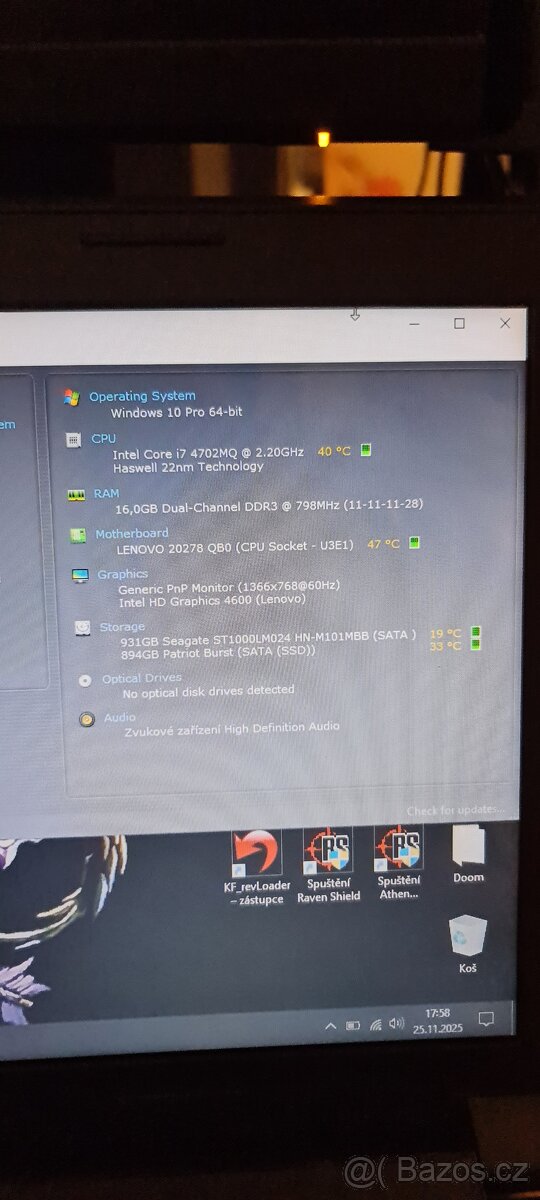 Lenovo i7 4702mq 15,4" - 6