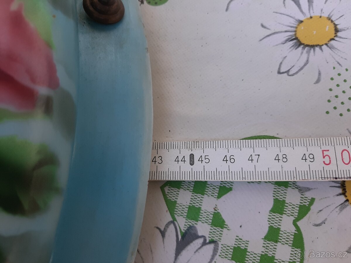 Secesní malovaný lustr - 6