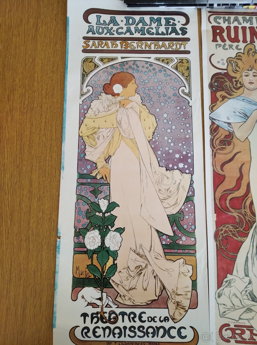 La. dame Mucha Plakát plagát - 6