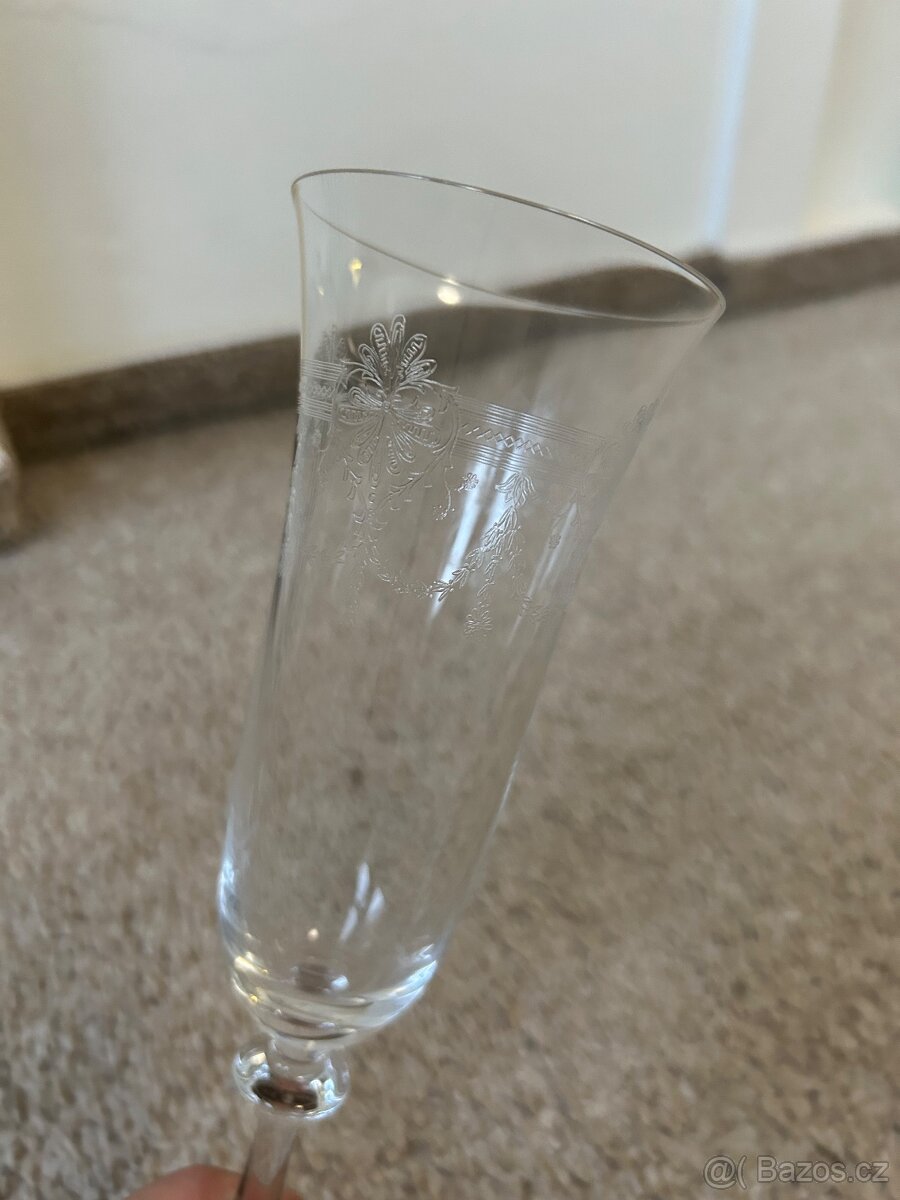 Bohemia crystal tác, sklenice, misky aj. - 6