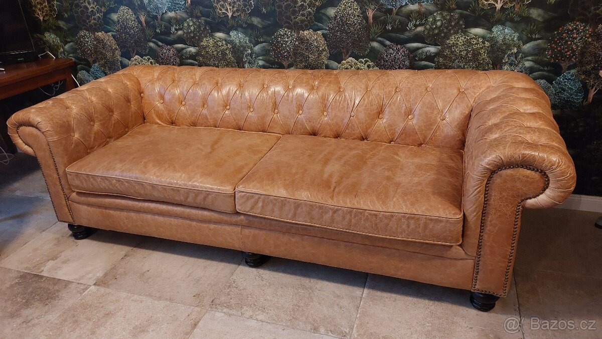Kožená sedačka Chesterfield - 6