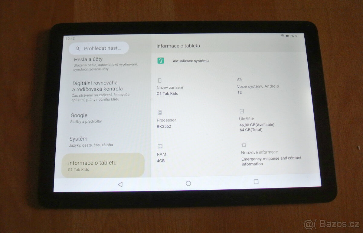 10" tablet Umidigi G1 Tab 4+4GB RAM / 64 GB ROM, Android 13 - 6