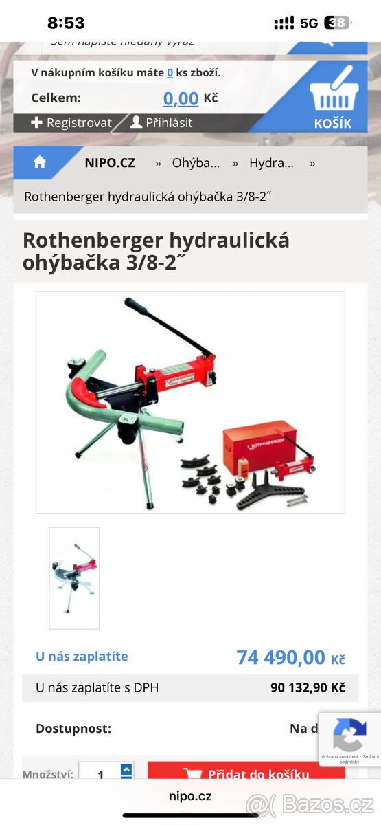 Rothenberger ROBULL Typ E, 3/8-2", s příslušenstvím - 6