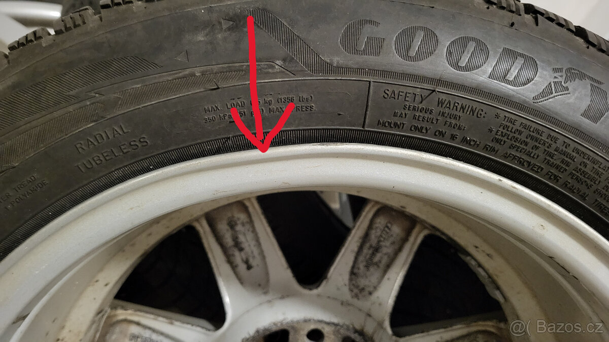 Zánovní zimní ALU kola 16" 5x120 E46, E36, E81 - DOT23 - 6