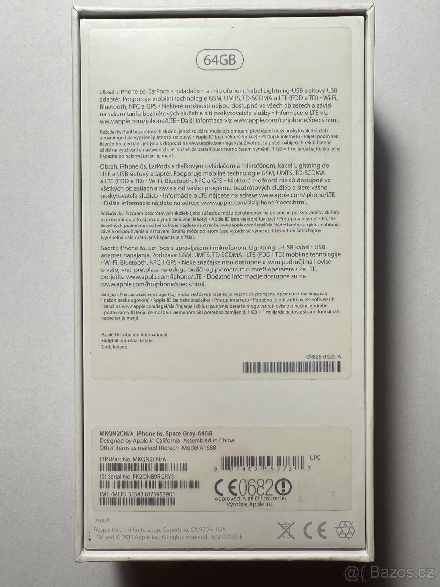 Krabička iPhone 6s, příslušenství - 6