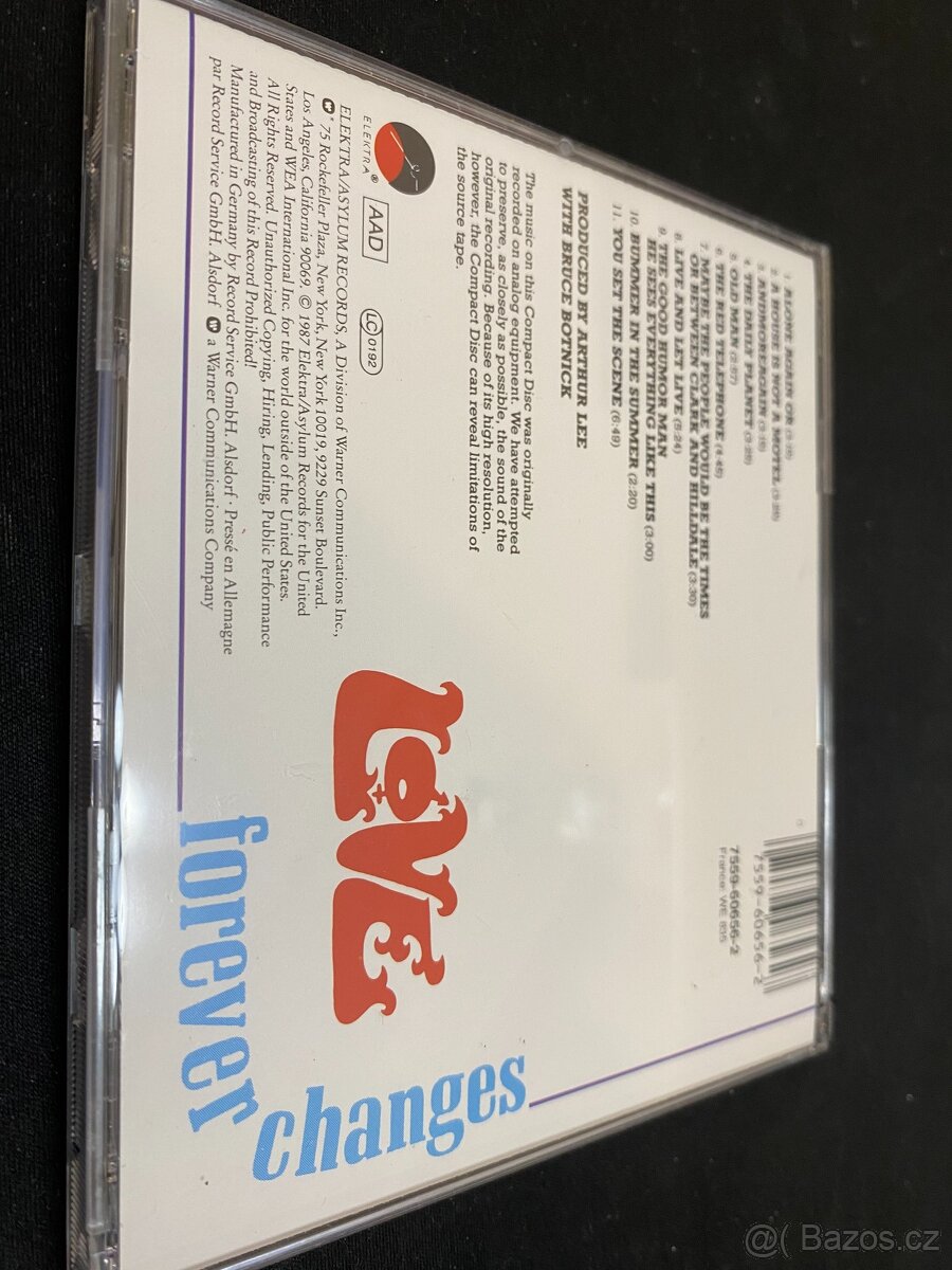 LOVE: FOREVER CHANGES 1967, JEWEL CASE, RE 1987 - 6