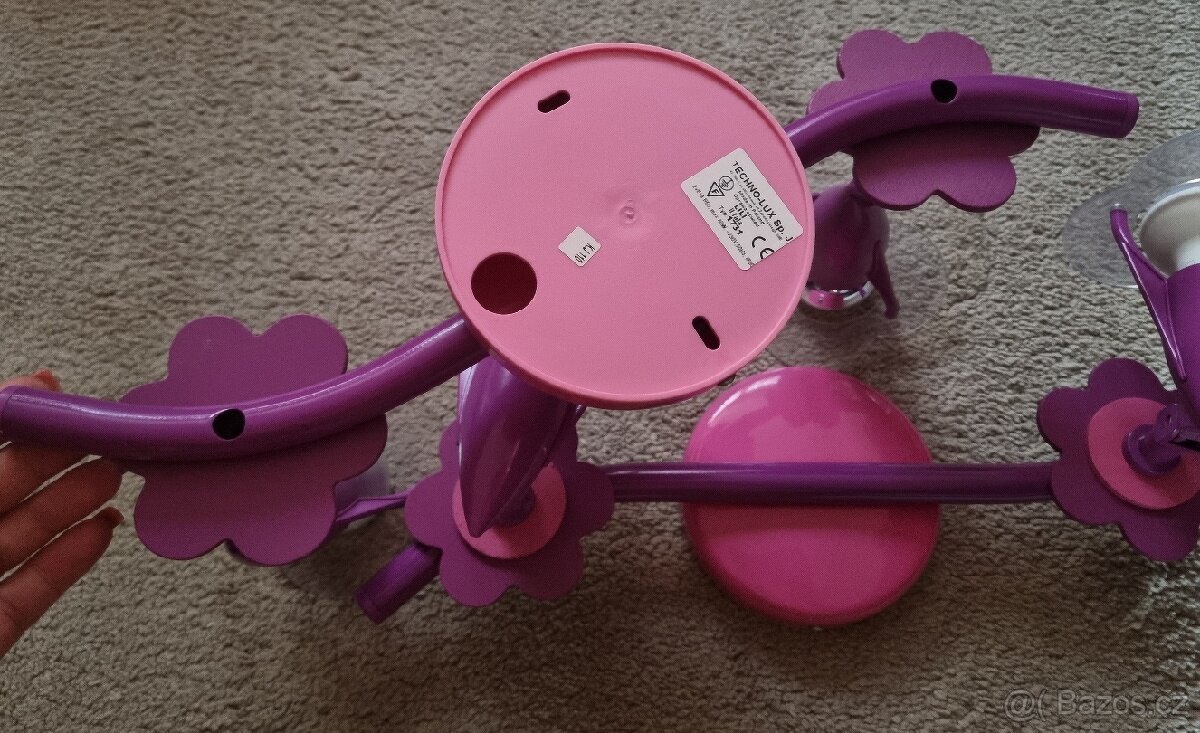 Stropní dětské osvětlení KVĚT+vypínač,cena za vše - 6