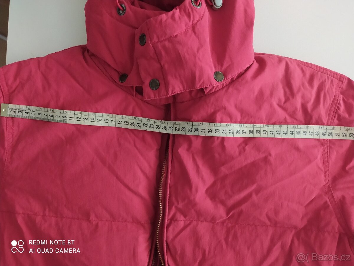 Pánská péřová bunda vel. XL, červená - 6