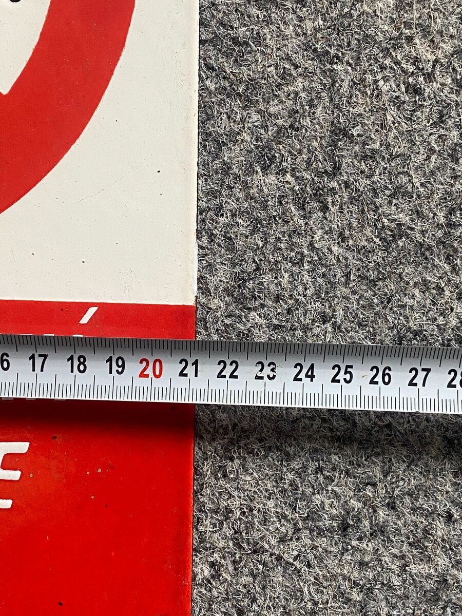 smaltovaná cedule zákaz kouření stará smaltovaná cedule - 6