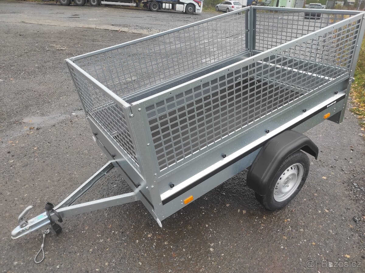 Nový přívěsný vozík 204x116 + nástavba a plachta - 6