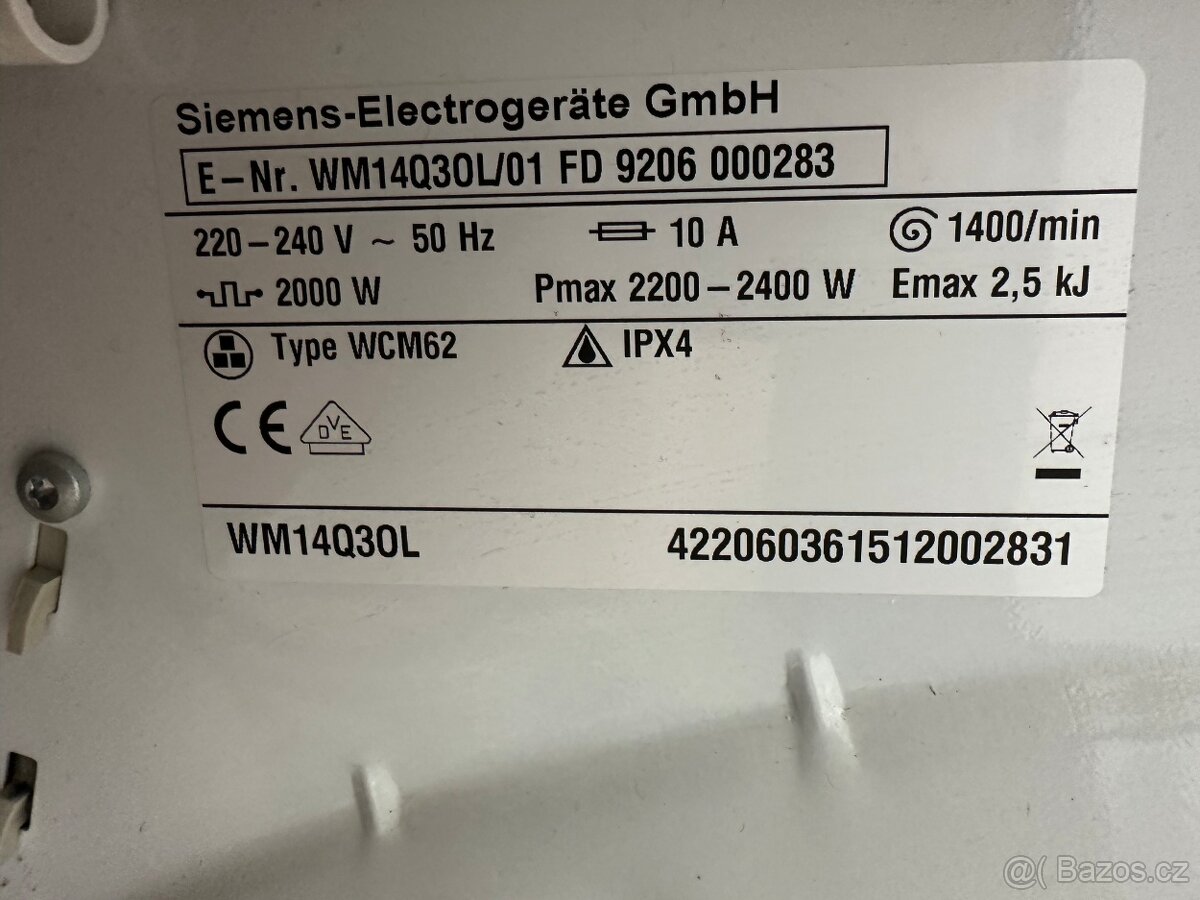 Pračka Siemens (280) - 6