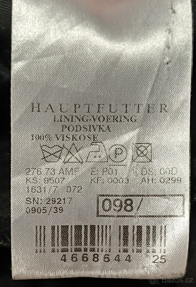 Černé vlněné kalhoty Laffitte (Vitale Barberis Canonico) vel - 6