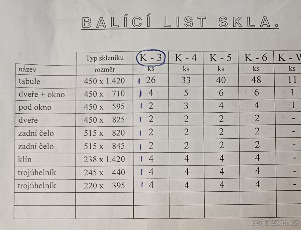 Nový skleník Variant,typ K3 - 6