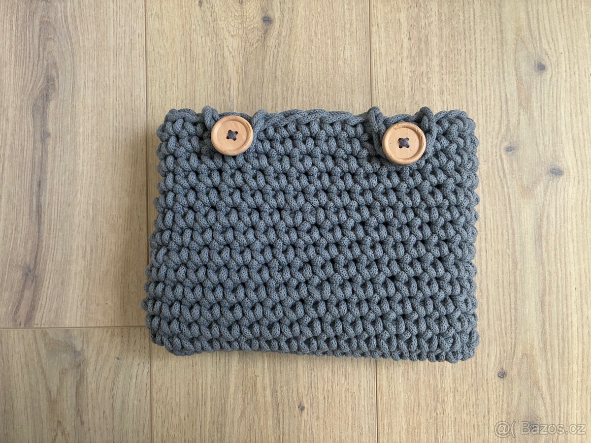 Háčkovaný obal na knihu / iPad / tablet - 6
