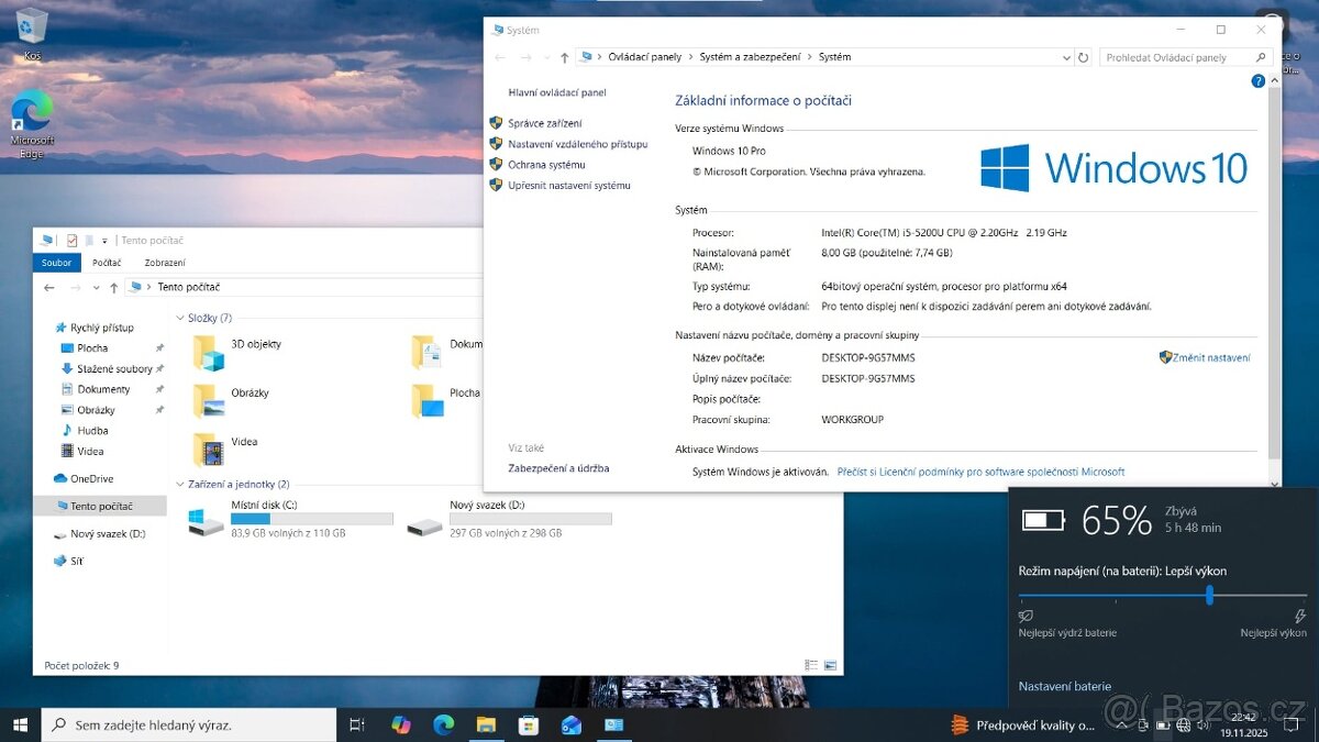 Lenovo ThinkPad E550,W10Pro,I5,8RAM,128SSD+320HDD,AMD R7m265 - 6