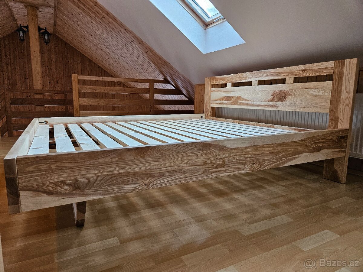 Manželská postel 180x200 - Jasan - 6