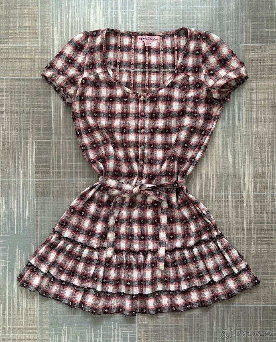 Kostkovane saty zn.Sfera - 6