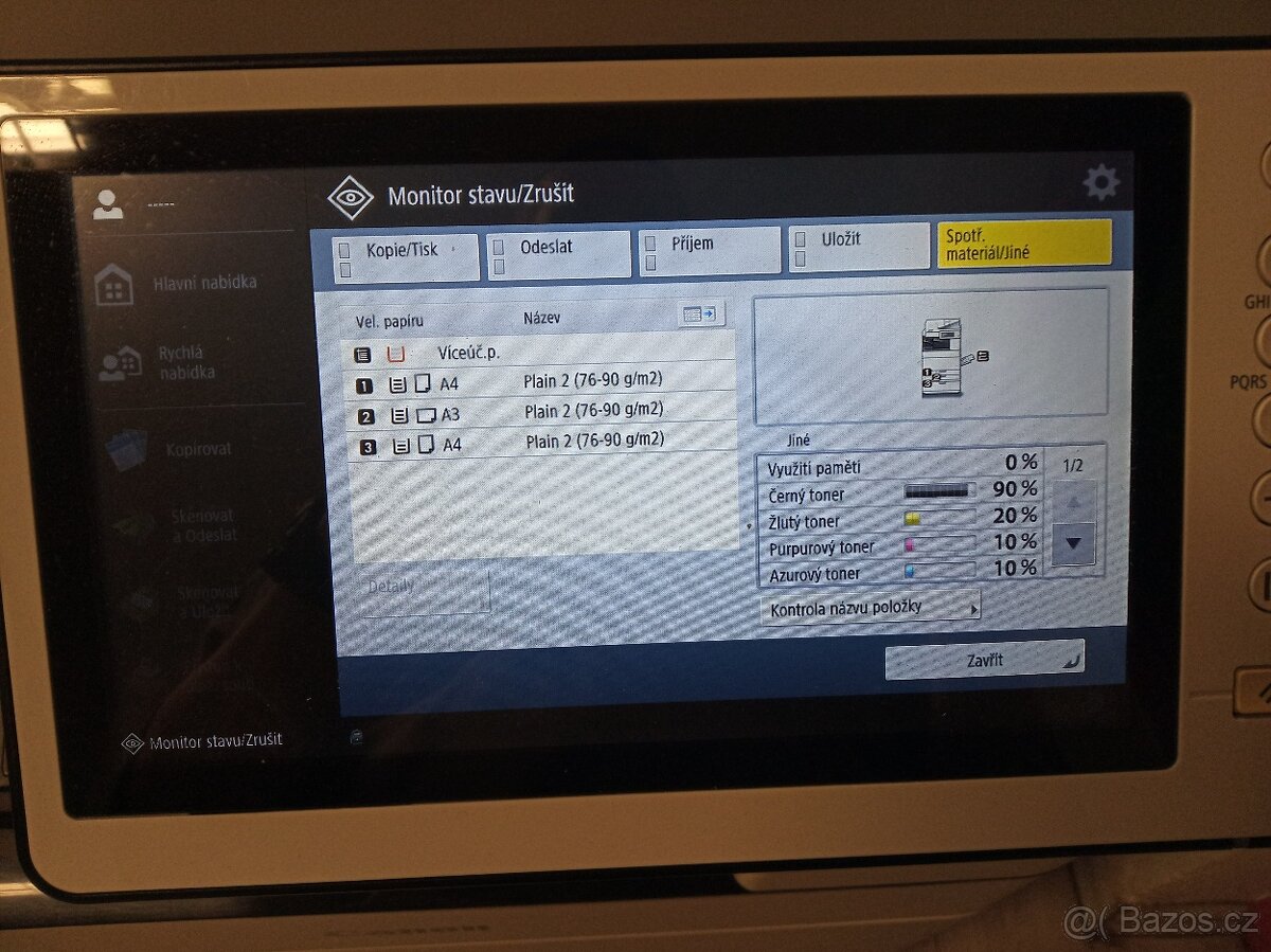 Canon C5550i - multifunkční barevnáA3, 50kopií/min, sešívání - 6