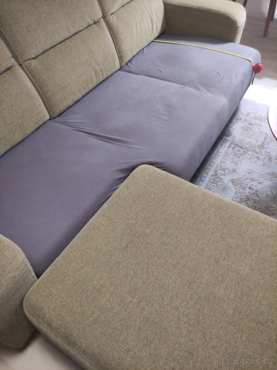 Luxusní sedačka PHASE s taburetem, rozšíření pro přespání - 6