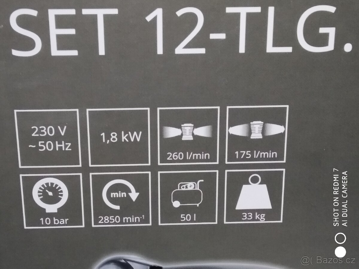 Prodám olejový Kompresor Güde - 50 LITRŮ- 10 BARŮ. - 6