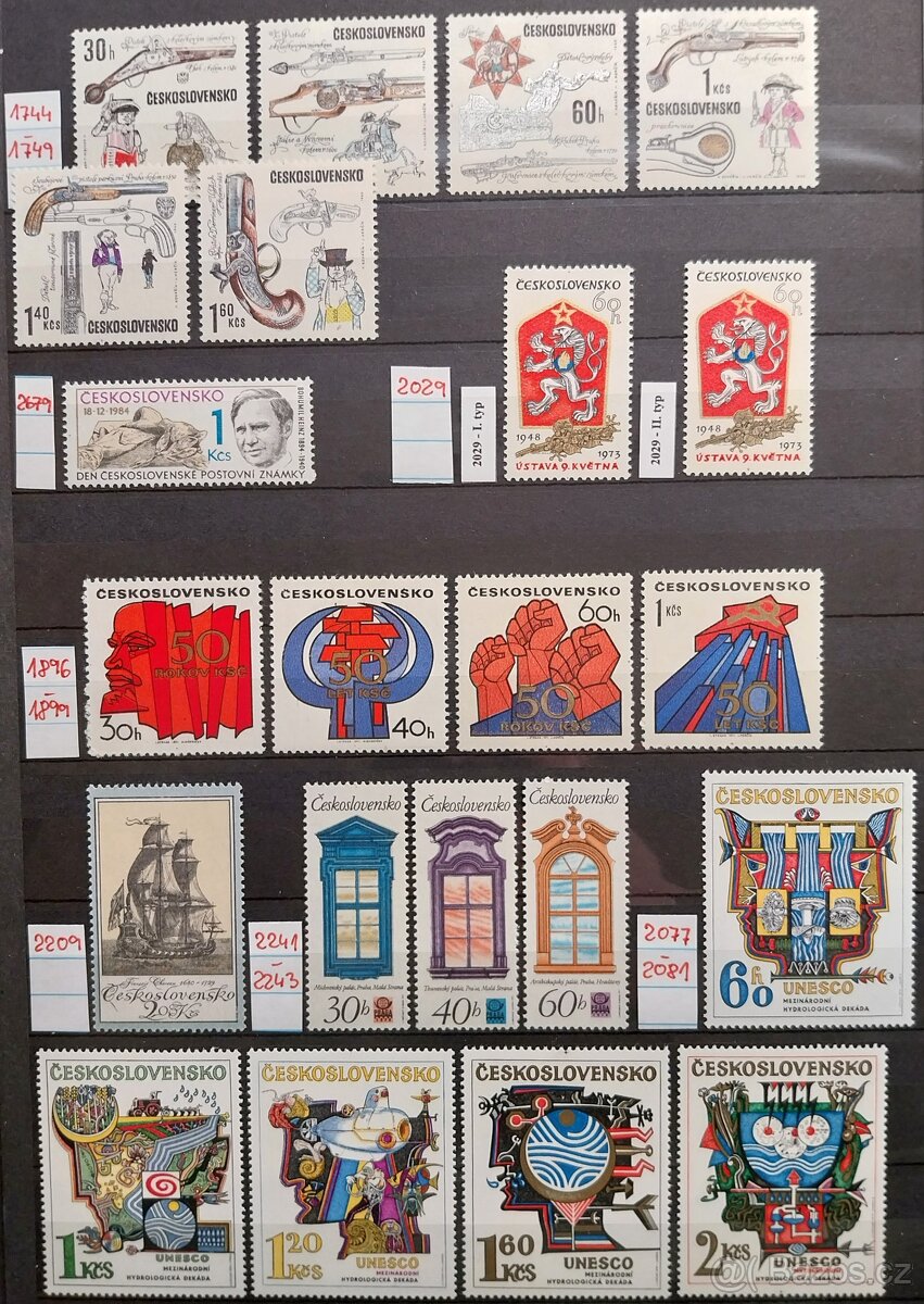 Známky ČESKOSLOVENSKO – 3 - 6