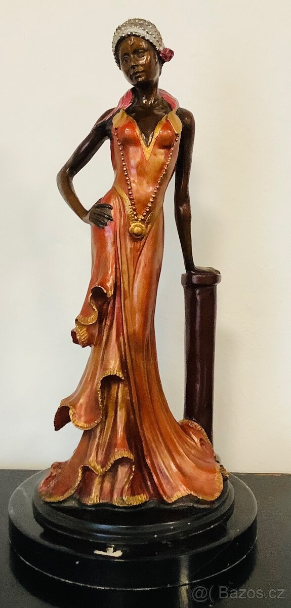 Starožitná bronzová socha Francie - 6